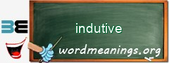 WordMeaning blackboard for indutive